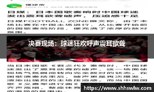 决赛现场：球迷狂欢呼声震耳欲聋