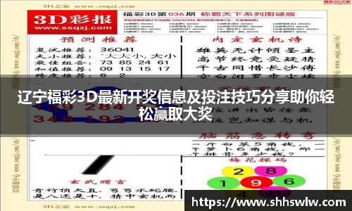 辽宁福彩3D最新开奖信息及投注技巧分享助你轻松赢取大奖